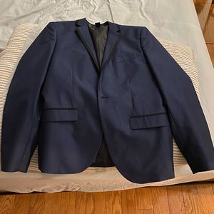 Slim Fit H & M Navy Blue Blazer